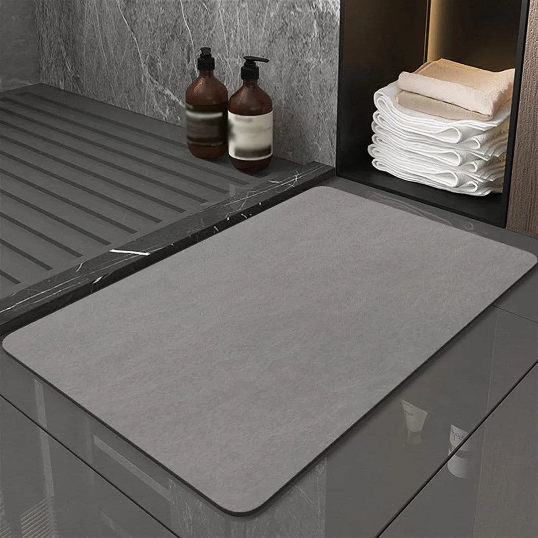 Premium Soft Diatomite Bath Mat - Ultra Absorbent Quick-Dry Non-Slip Rug