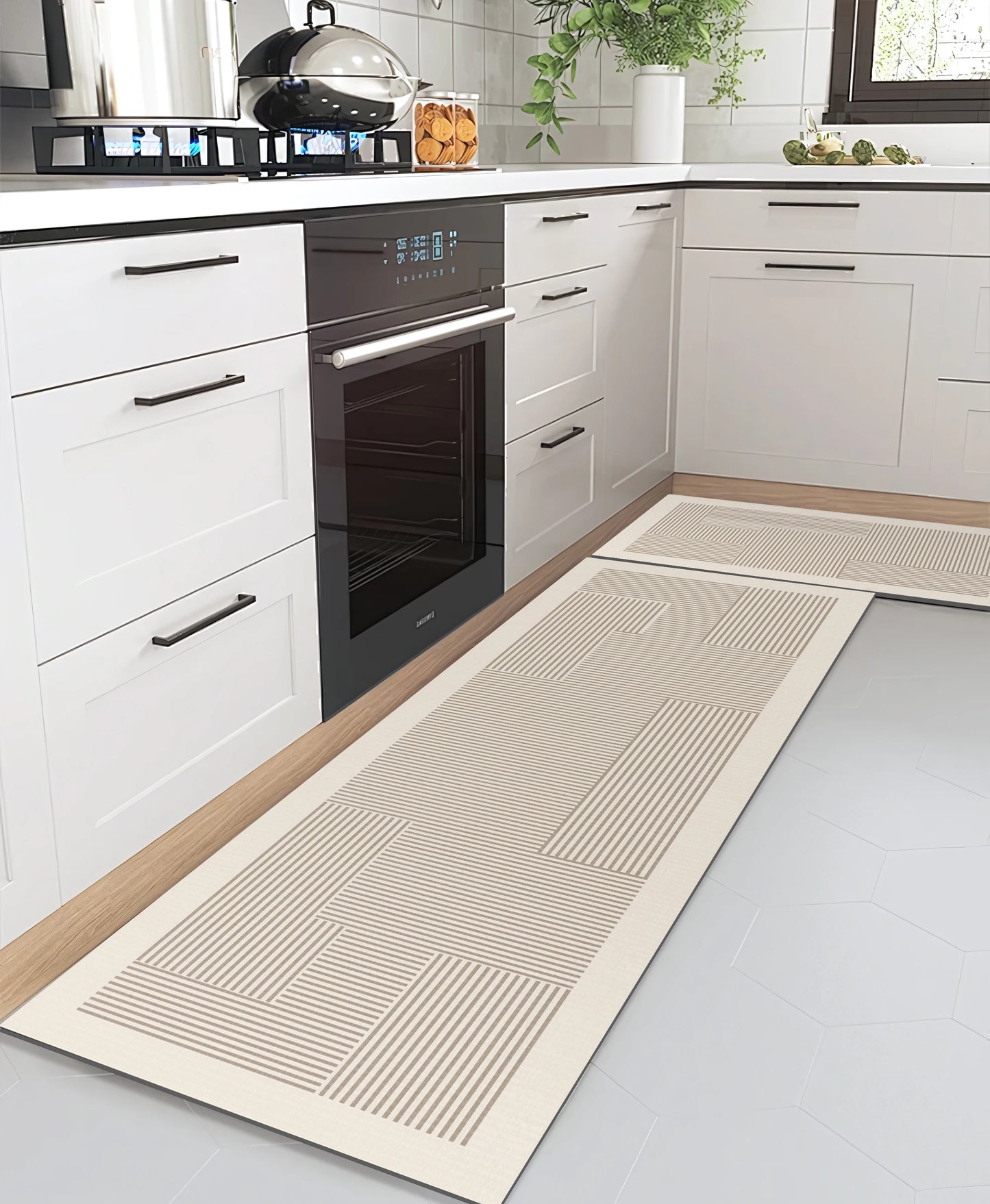 New 1PCS Kitchen Floor Mat Waterproof, Anti-Skid, Anti-Dirty Foot Mat Household Door Mat, Door Mat Carpet, Diatomite Door Mat