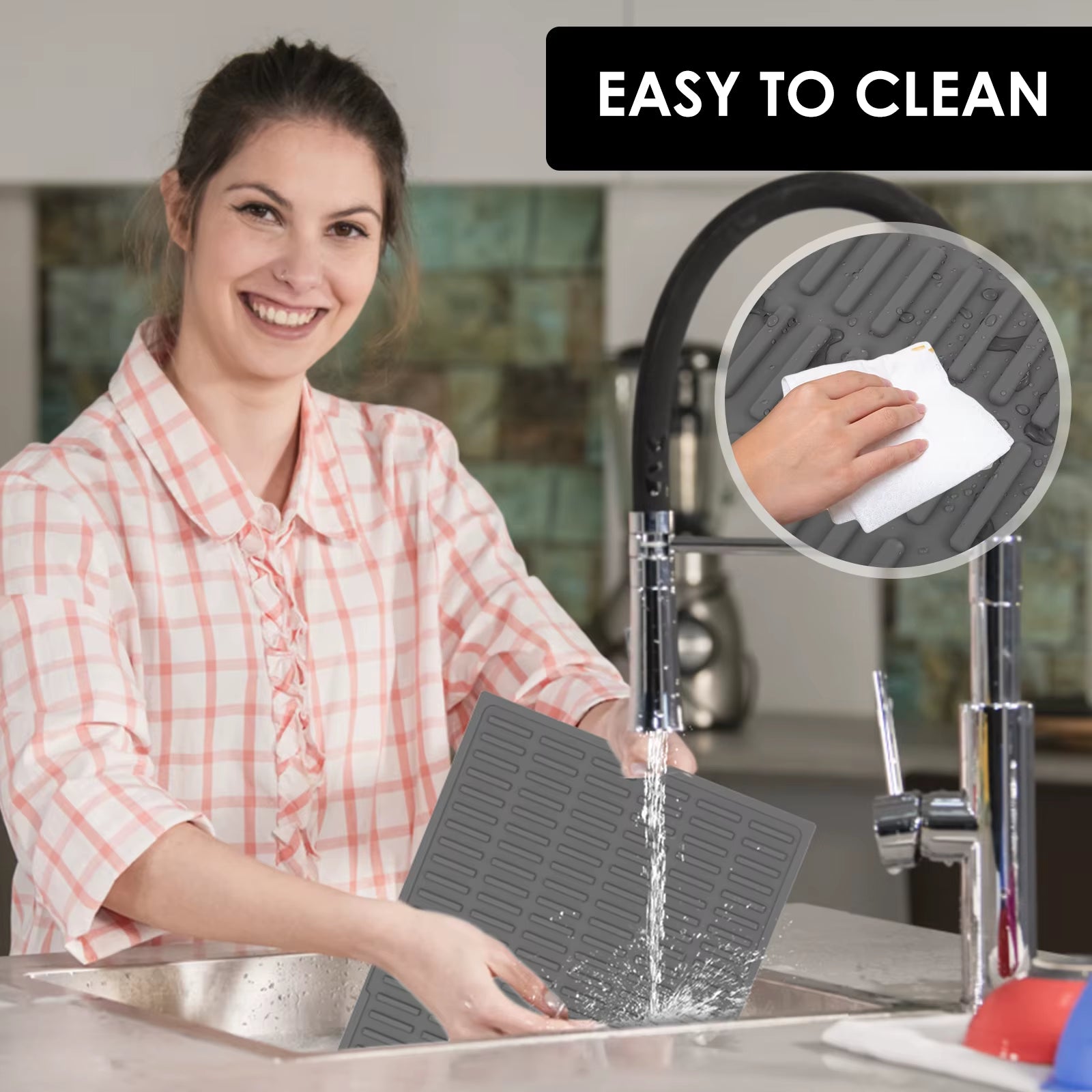 Silicone Cat Litter Mat 60X40Cm Waterproof Kitty Litter Trapping Mat Nonslip under Litter Box Mat Pet Clean Supplies Feeding Pad