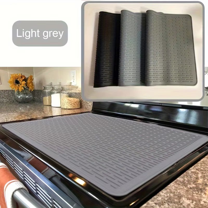 Stove Silicone Mat, Sink Mat, Electric Stove Top Cover, Personal Tablecloth, Electric Stove Insulation Mat, Drying Mat, Kitchen