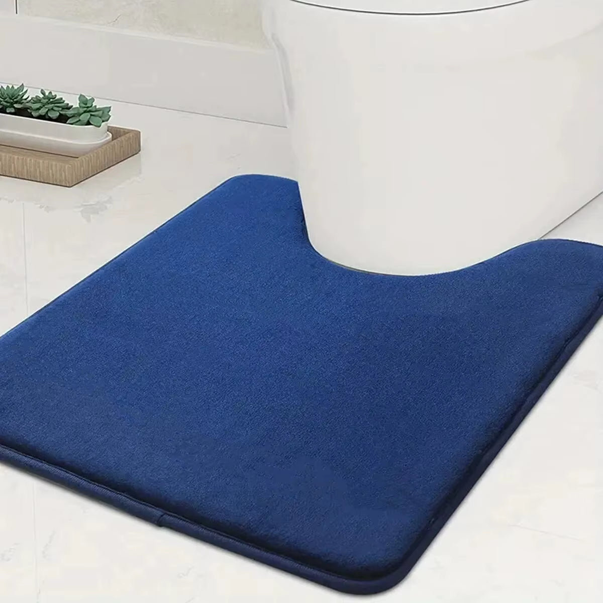 U-SHAPE Bathroom Floor Mat Toilet Mat Anti-Slip Bathroom Mat Absorbent Bath Mat Home Decoration