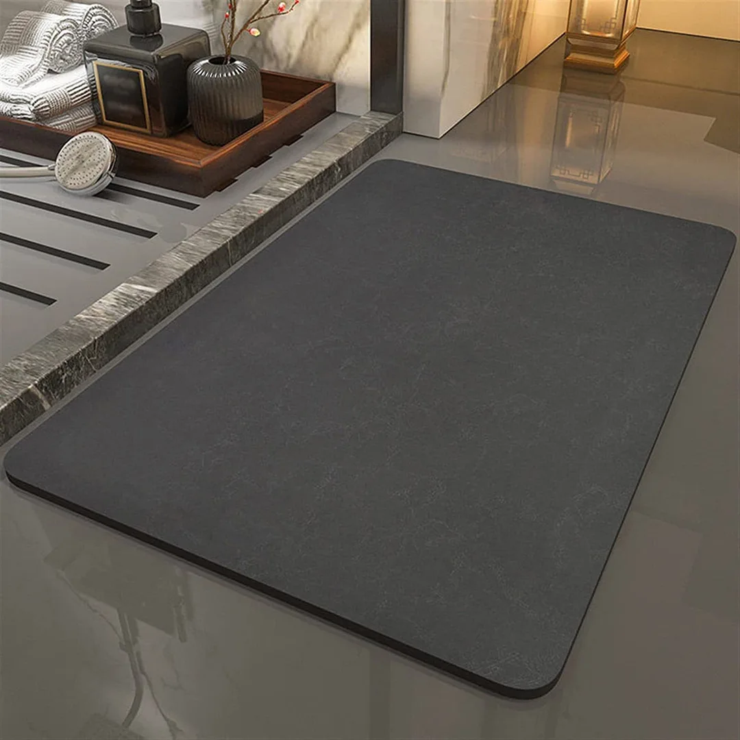 Premium Soft Diatomite Bath Mat - Ultra Absorbent Quick-Dry Non-Slip Rug