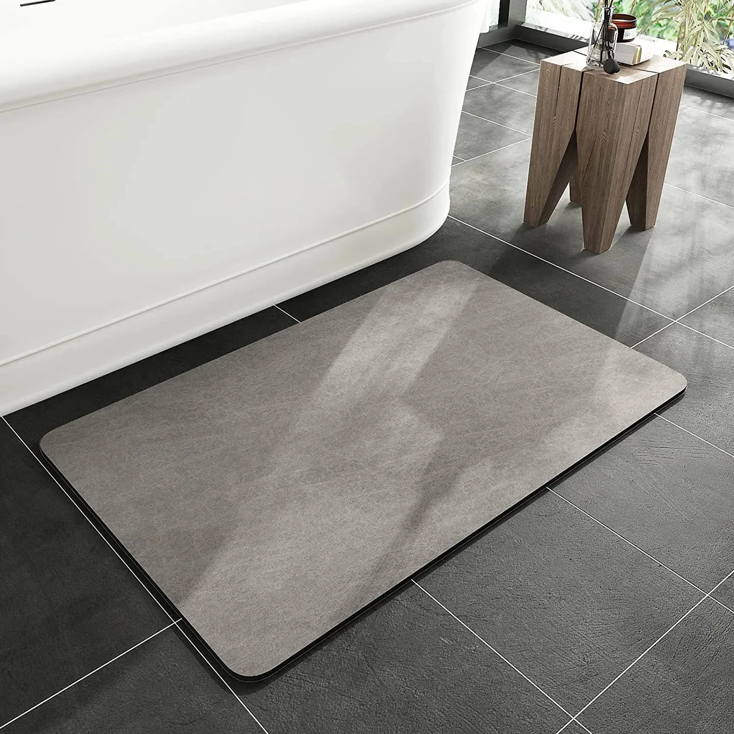 Premium Soft Diatomite Bath Mat - Ultra Absorbent Quick-Dry Non-Slip Rug