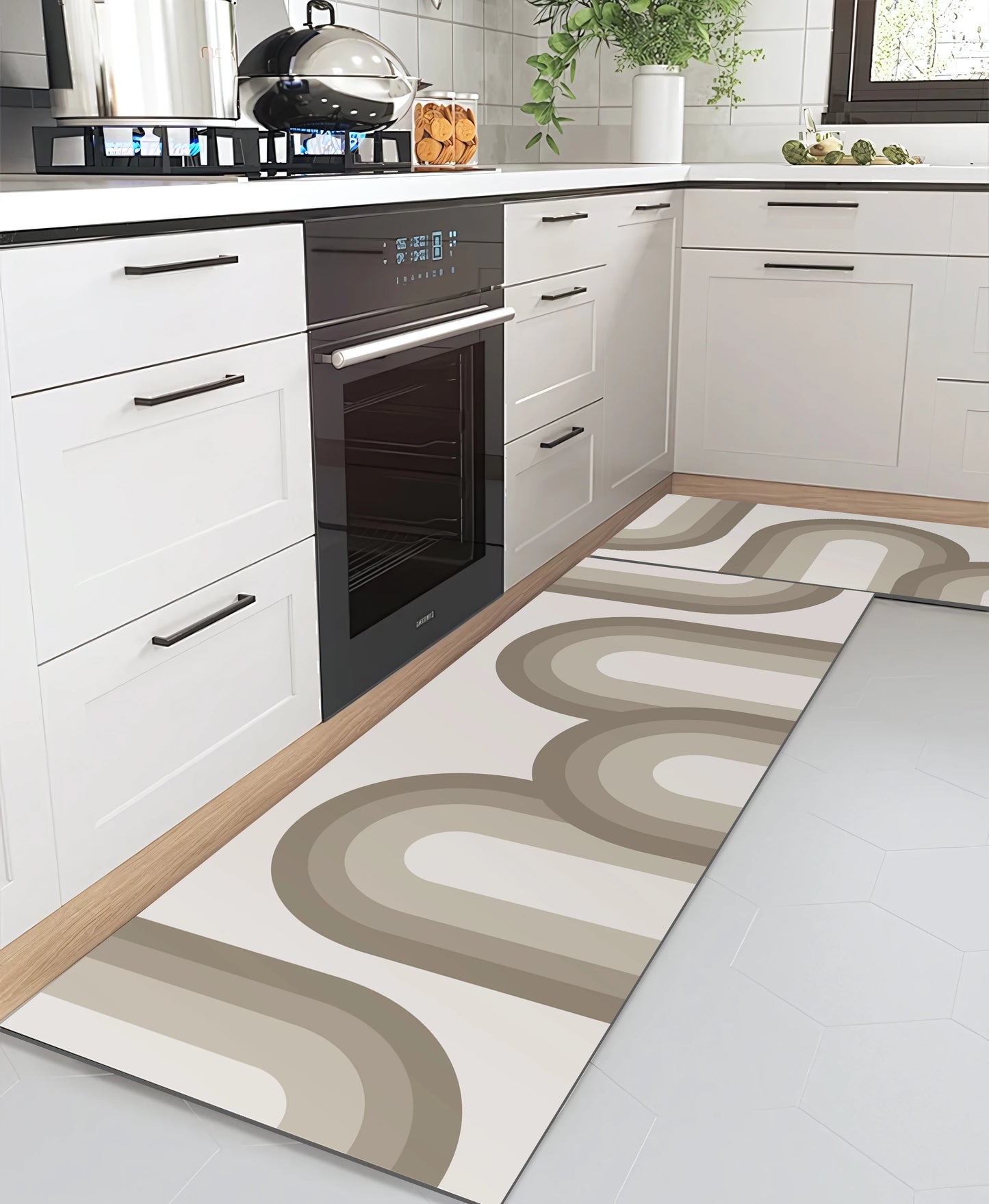 New 1PCS Kitchen Floor Mat Waterproof, Anti-Skid, Anti-Dirty Foot Mat Household Door Mat, Door Mat Carpet, Diatomite Door Mat