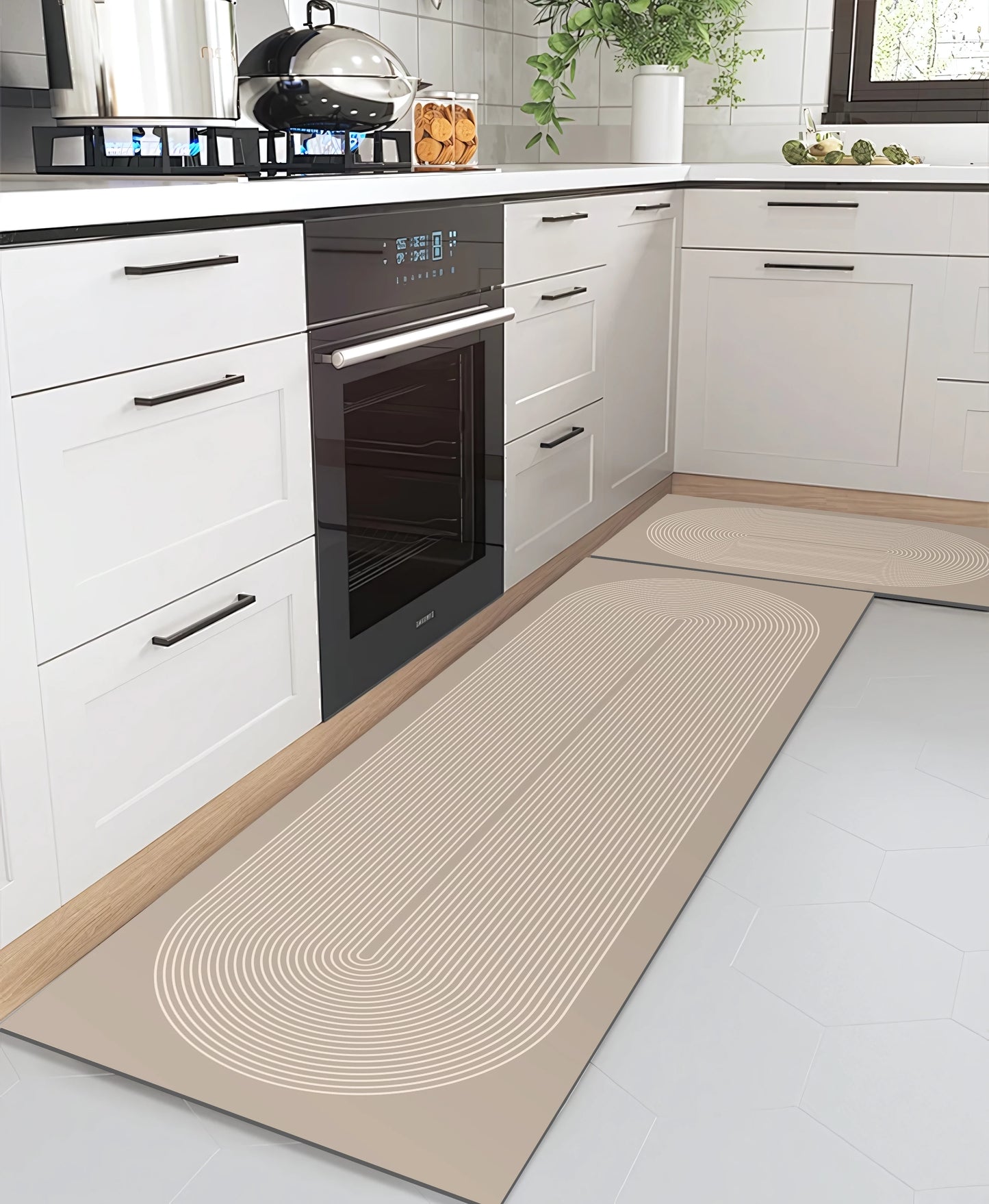 New 1PCS Kitchen Floor Mat Waterproof, Anti-Skid, Anti-Dirty Foot Mat Household Door Mat, Door Mat Carpet, Diatomite Door Mat