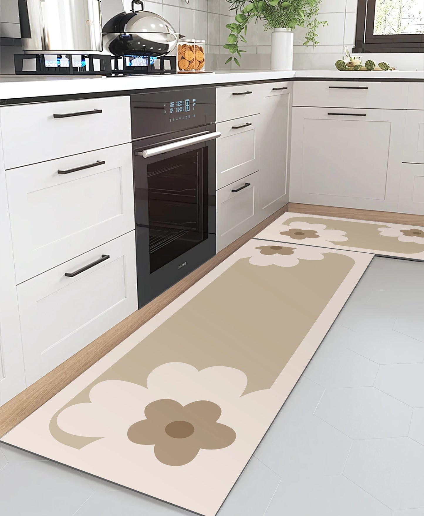 New 1PCS Kitchen Floor Mat Waterproof, Anti-Skid, Anti-Dirty Foot Mat Household Door Mat, Door Mat Carpet, Diatomite Door Mat