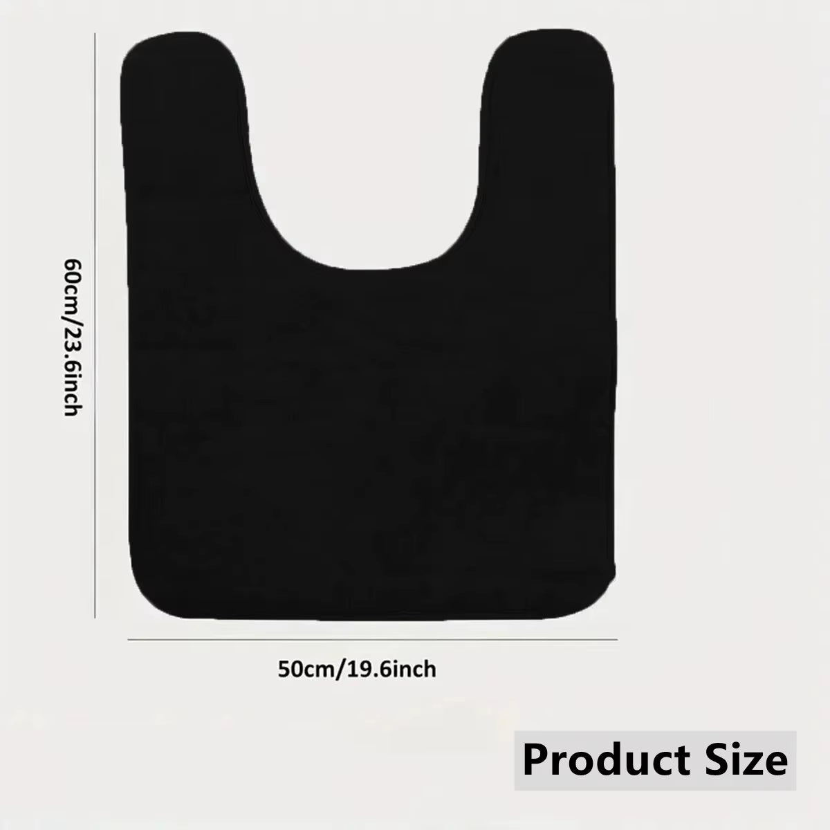 U-SHAPE Bathroom Floor Mat Toilet Mat Anti-Slip Bathroom Mat Absorbent Bath Mat Home Decoration