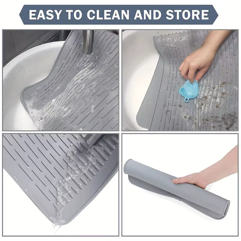 Stove Silicone Mat, Sink Mat, Electric Stove Top Cover, Personal Tablecloth, Electric Stove Insulation Mat, Drying Mat, Kitchen