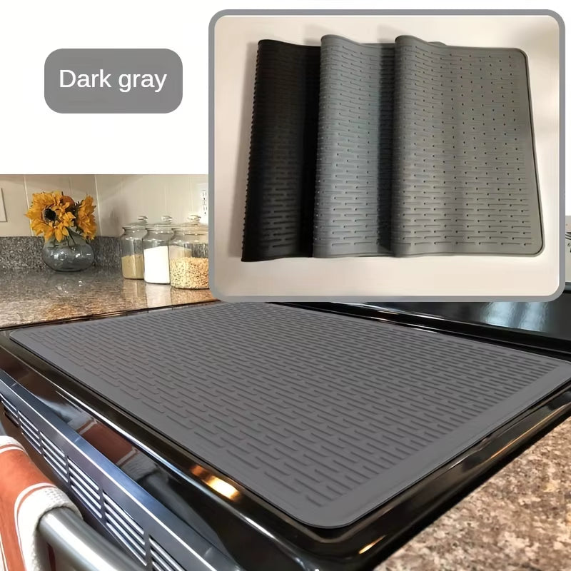 Stove Silicone Mat, Sink Mat, Electric Stove Top Cover, Personal Tablecloth, Electric Stove Insulation Mat, Drying Mat, Kitchen